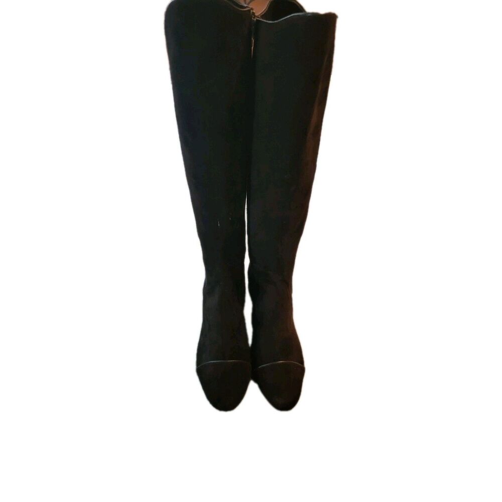 New Leon Max Women's Dark Brown Kiva Suede Stretch Boots Size 10 Kiv Suede NWOB